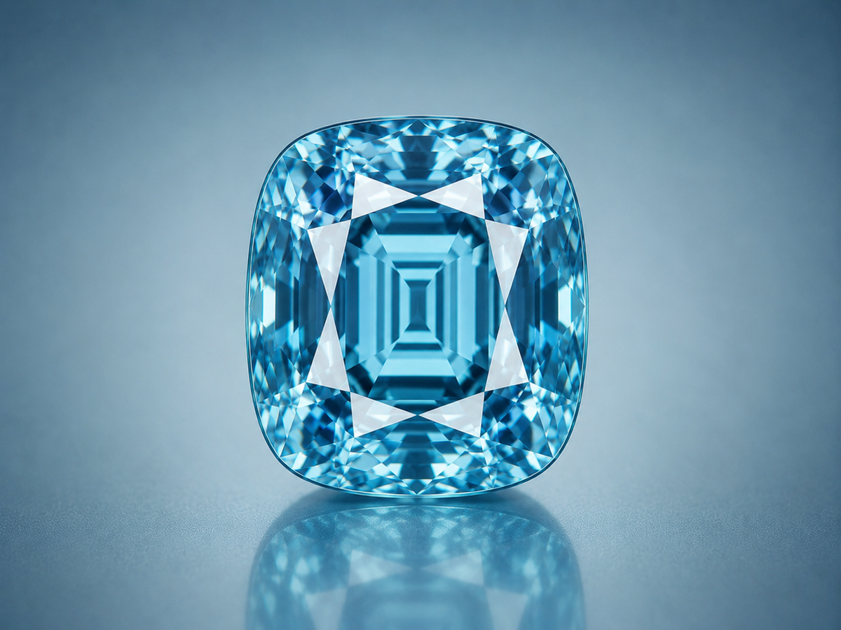 Blue zircon