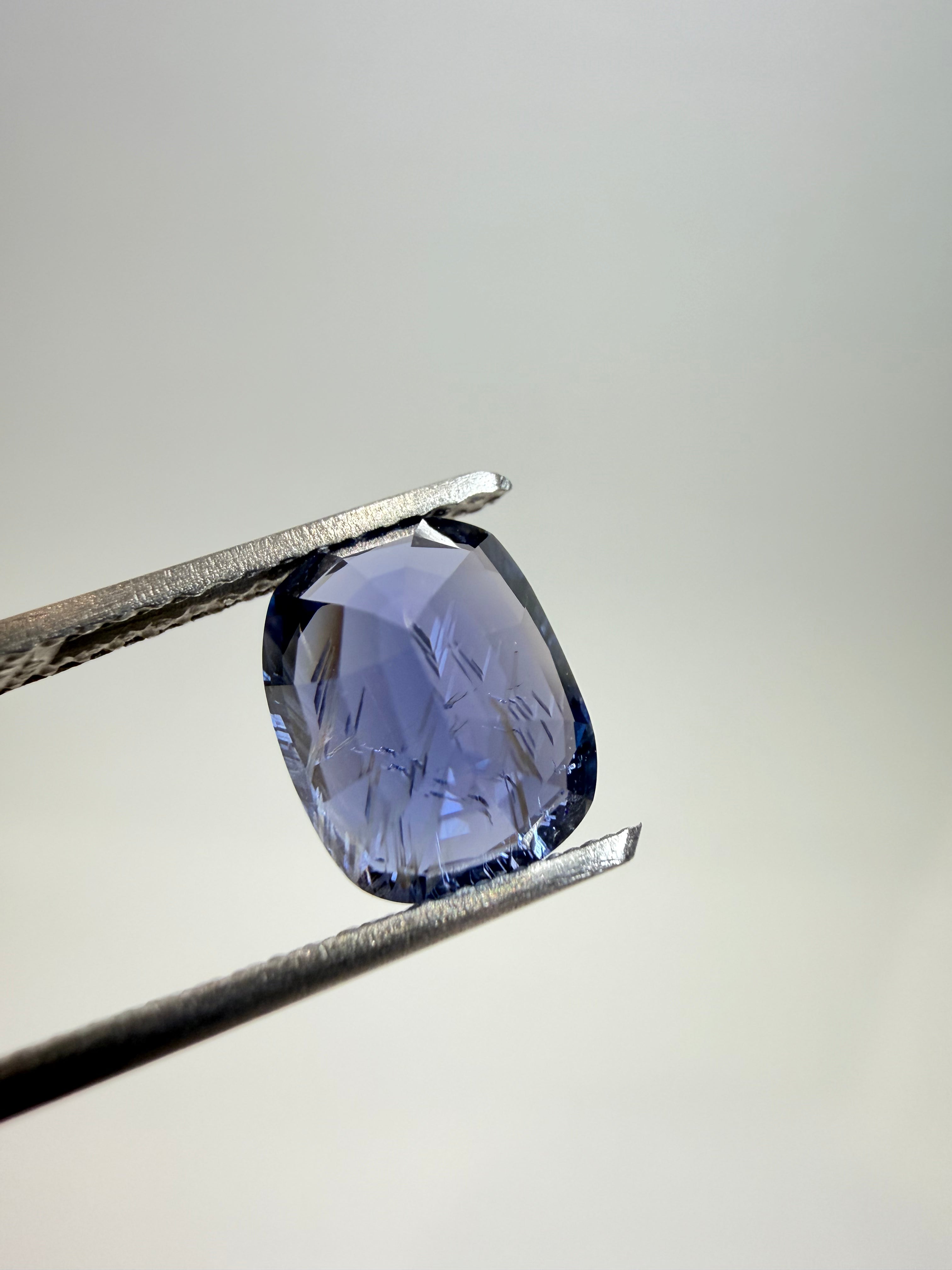 Natural untreated blue spinel, 2.58 ct elongated cushion, Luc Yen Vietnam