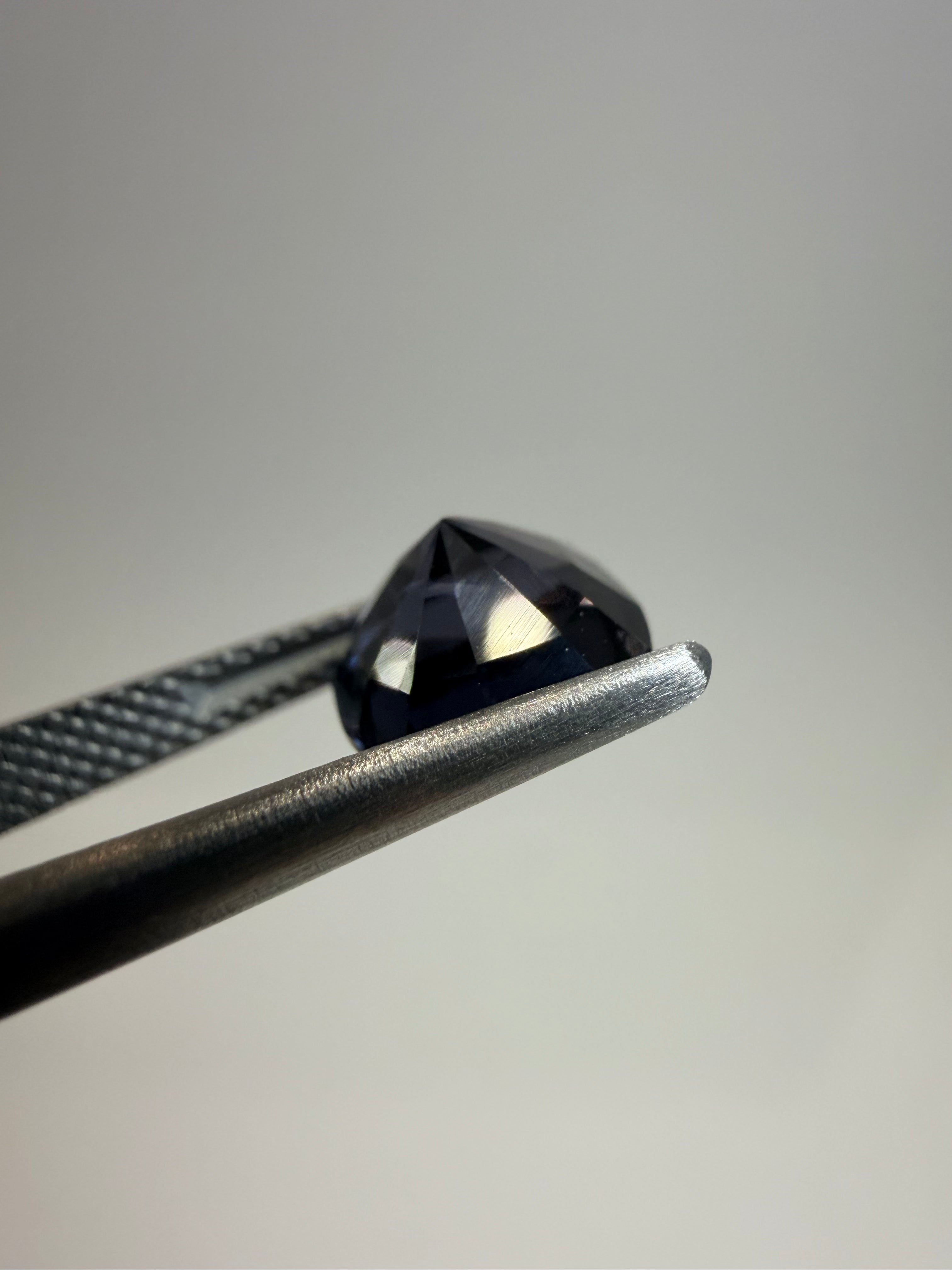 Natural untreated blue spinel, 2.65 ct cushion, Luc Yen Vietnam