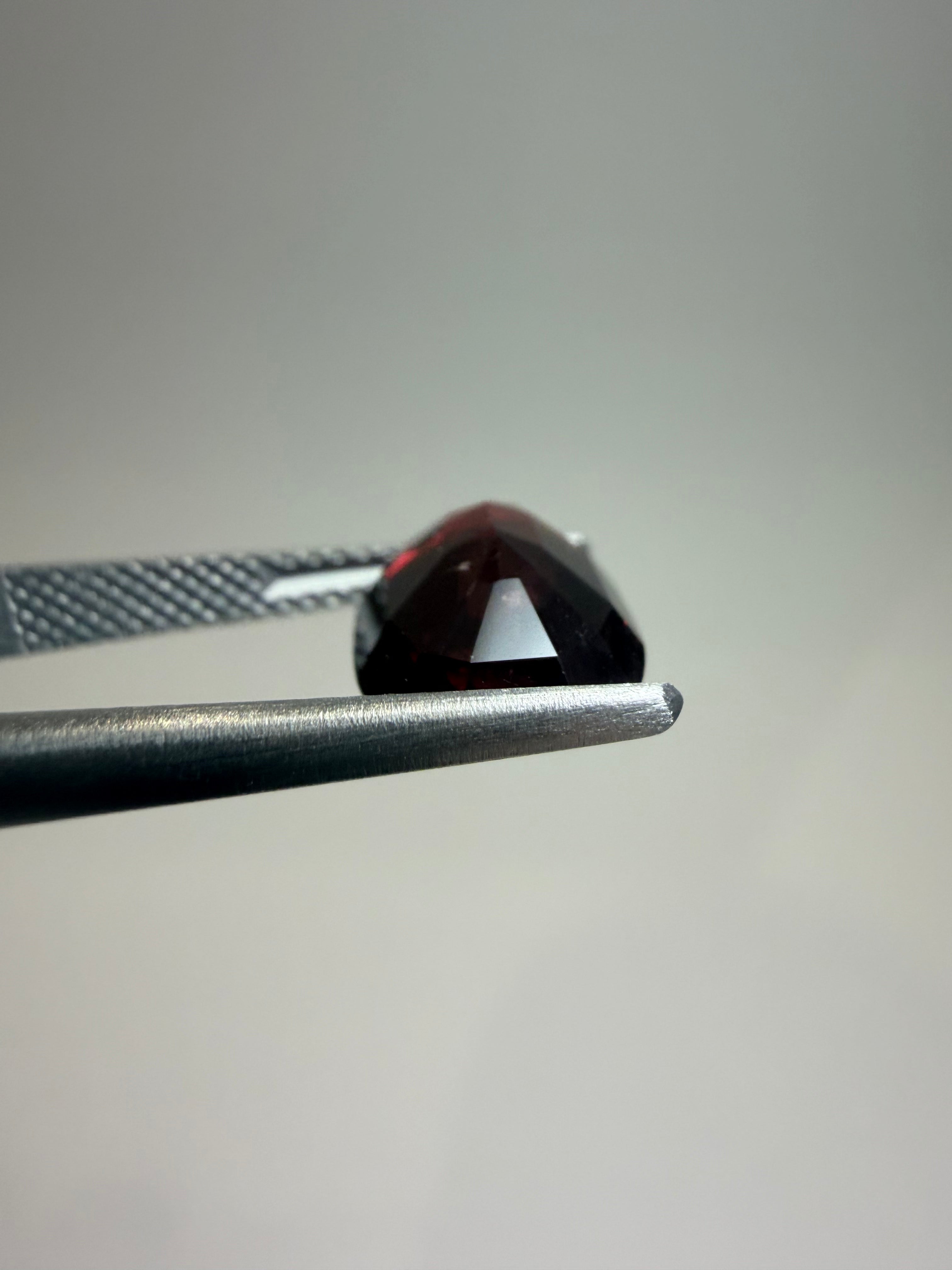 Natural untreated dark-red spinel, 3.89 ct elongated cushion, Luc Yen Vietnam