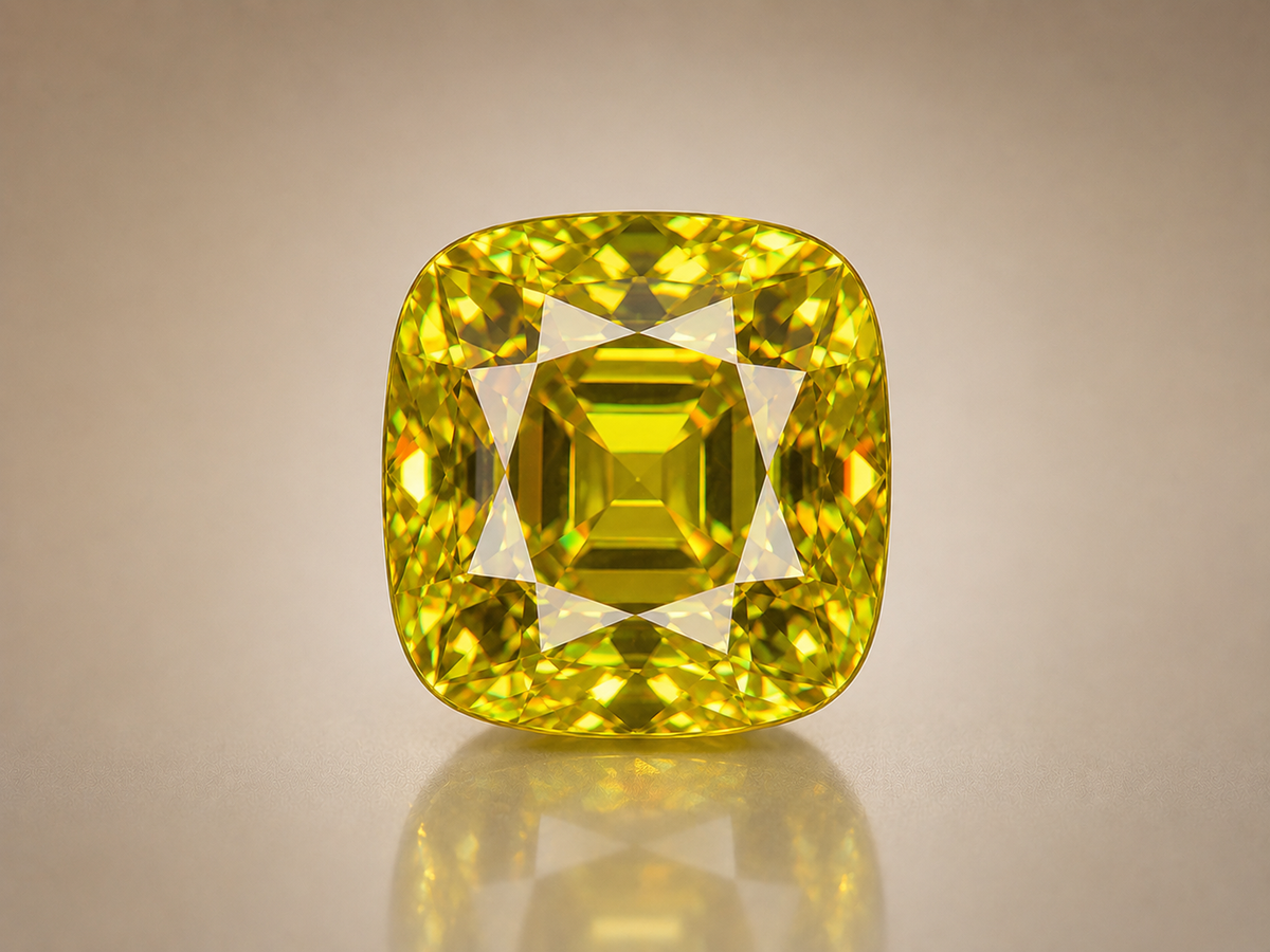 Faceted sphene