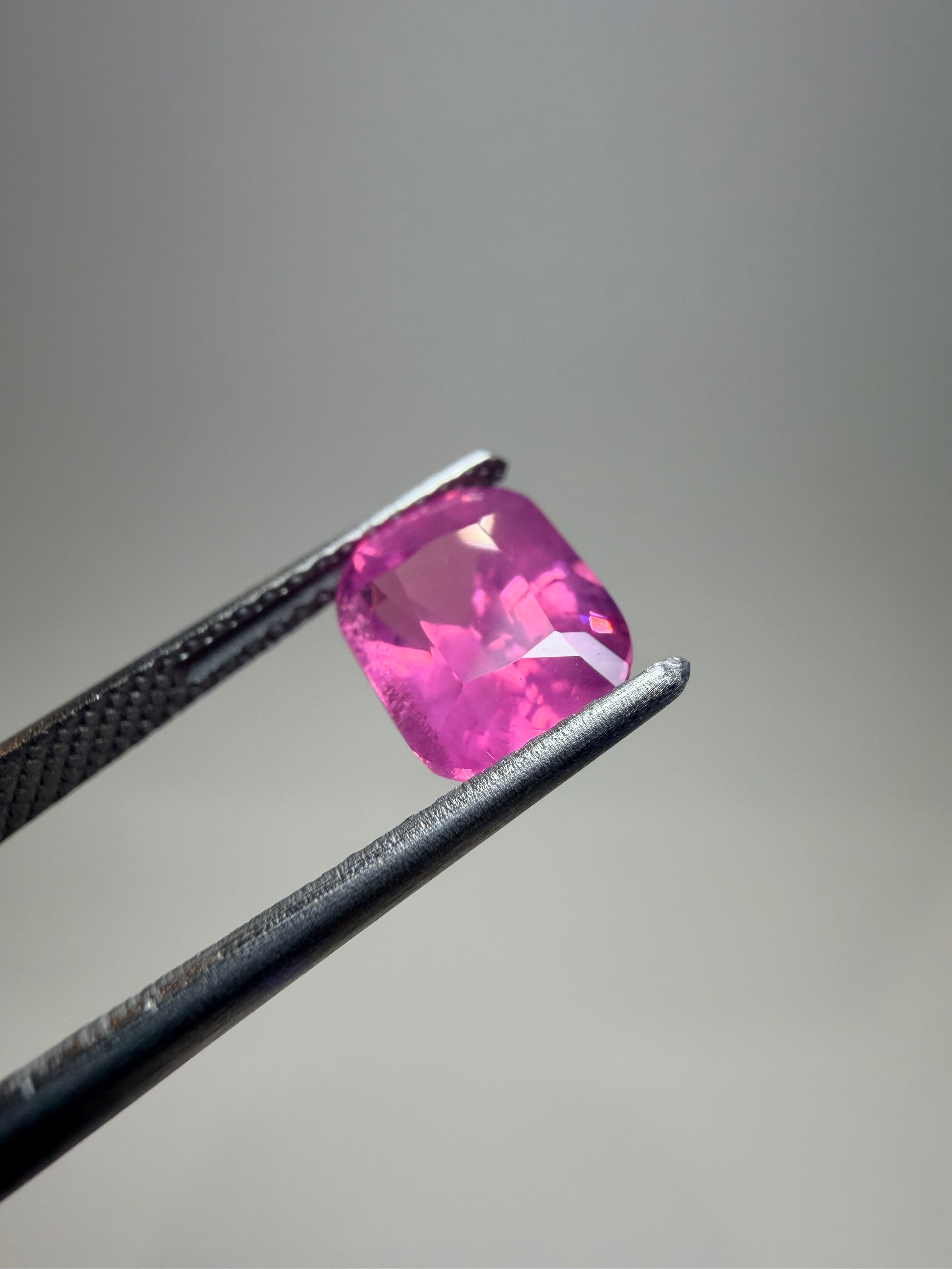 Natural untreated pink Mahenge spinel, 2.54 ct elongated cushion, Tanzania