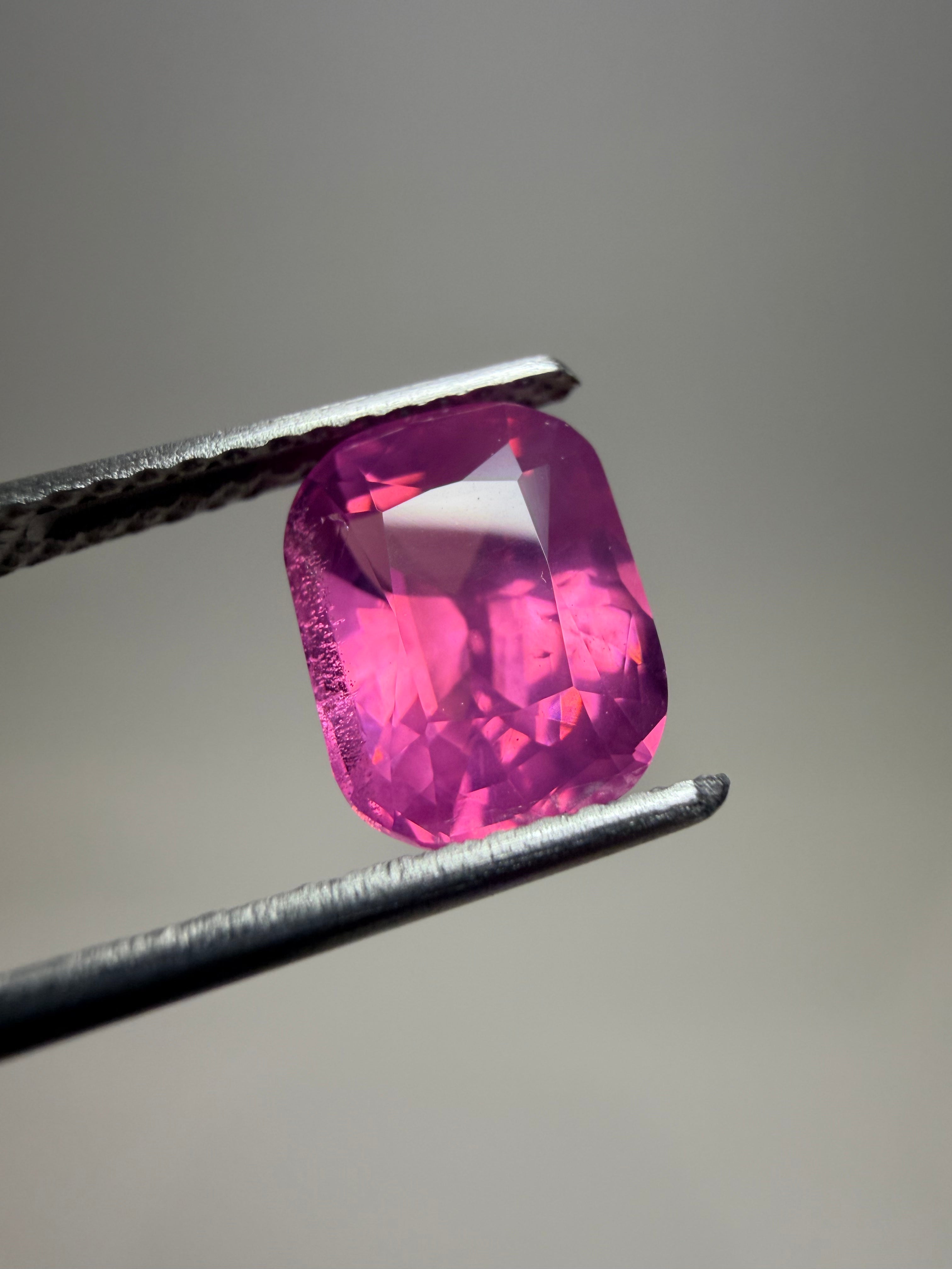 Natural untreated pink Mahenge spinel, 2.54 ct elongated cushion, Tanzania