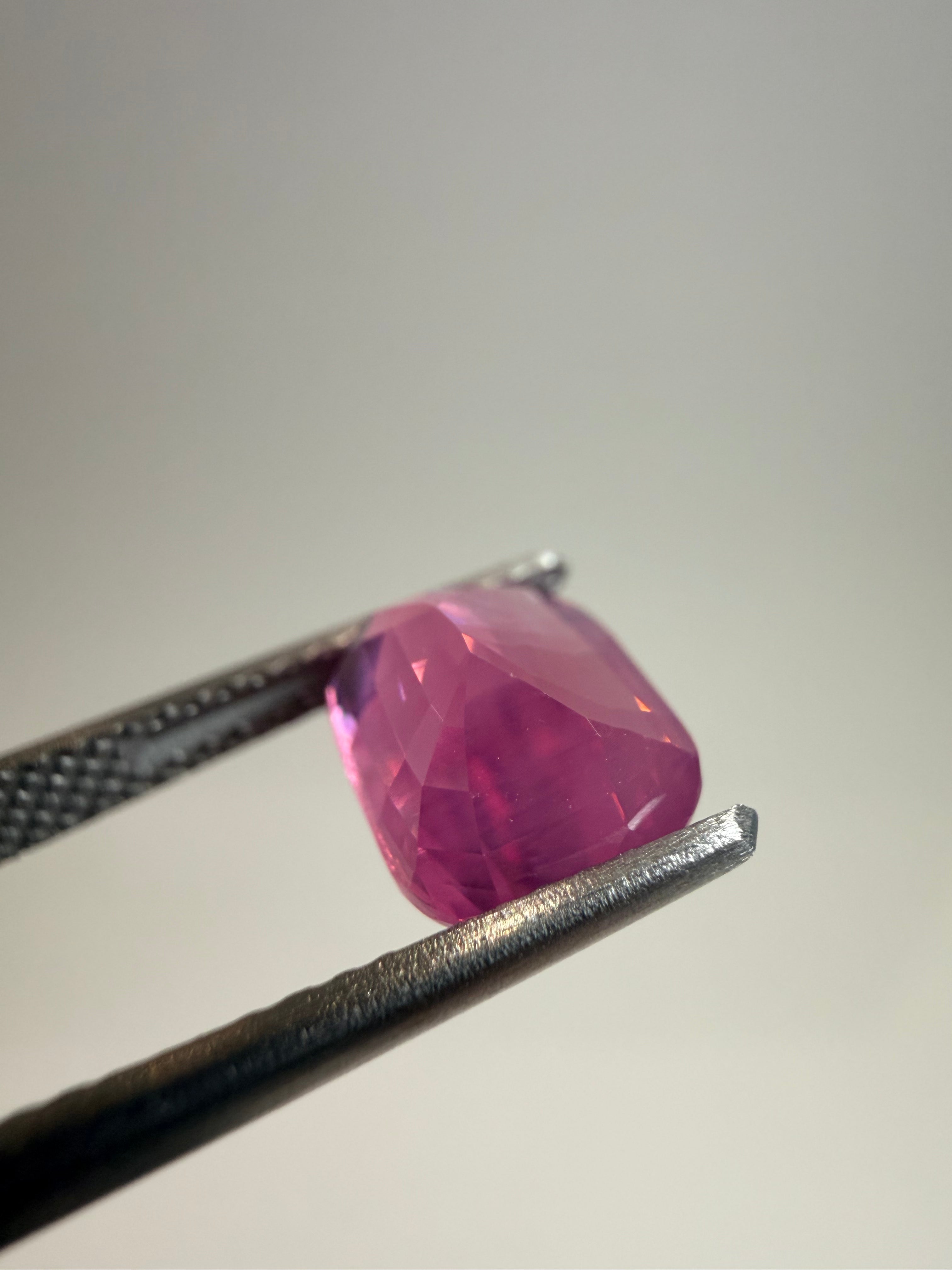 Natural untreated pink Mahenge spinel, 2.54 ct elongated cushion, Tanzania