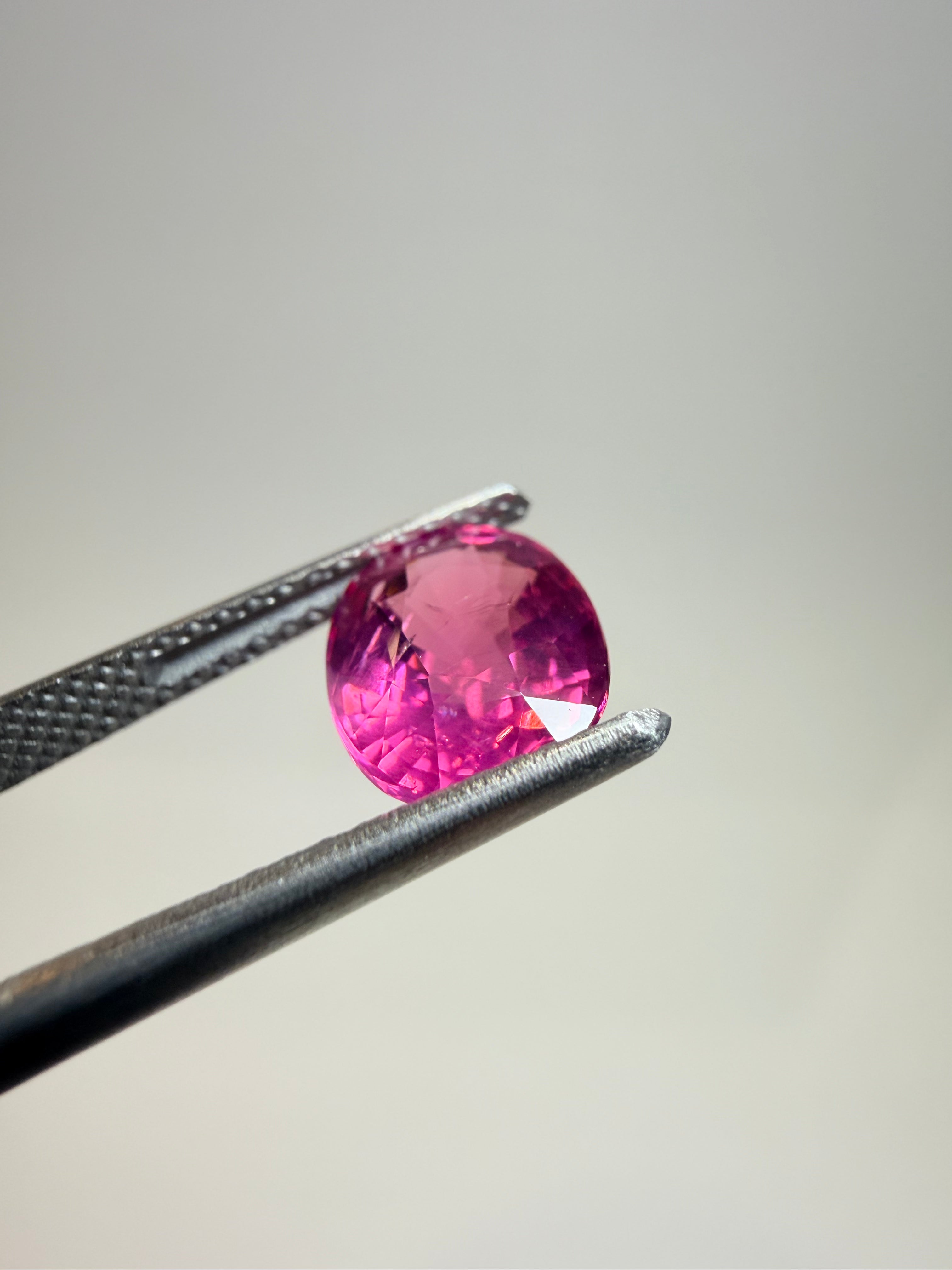 Natural untreated pink Mahenge spinel, 2.09 ct oval, Tanzania