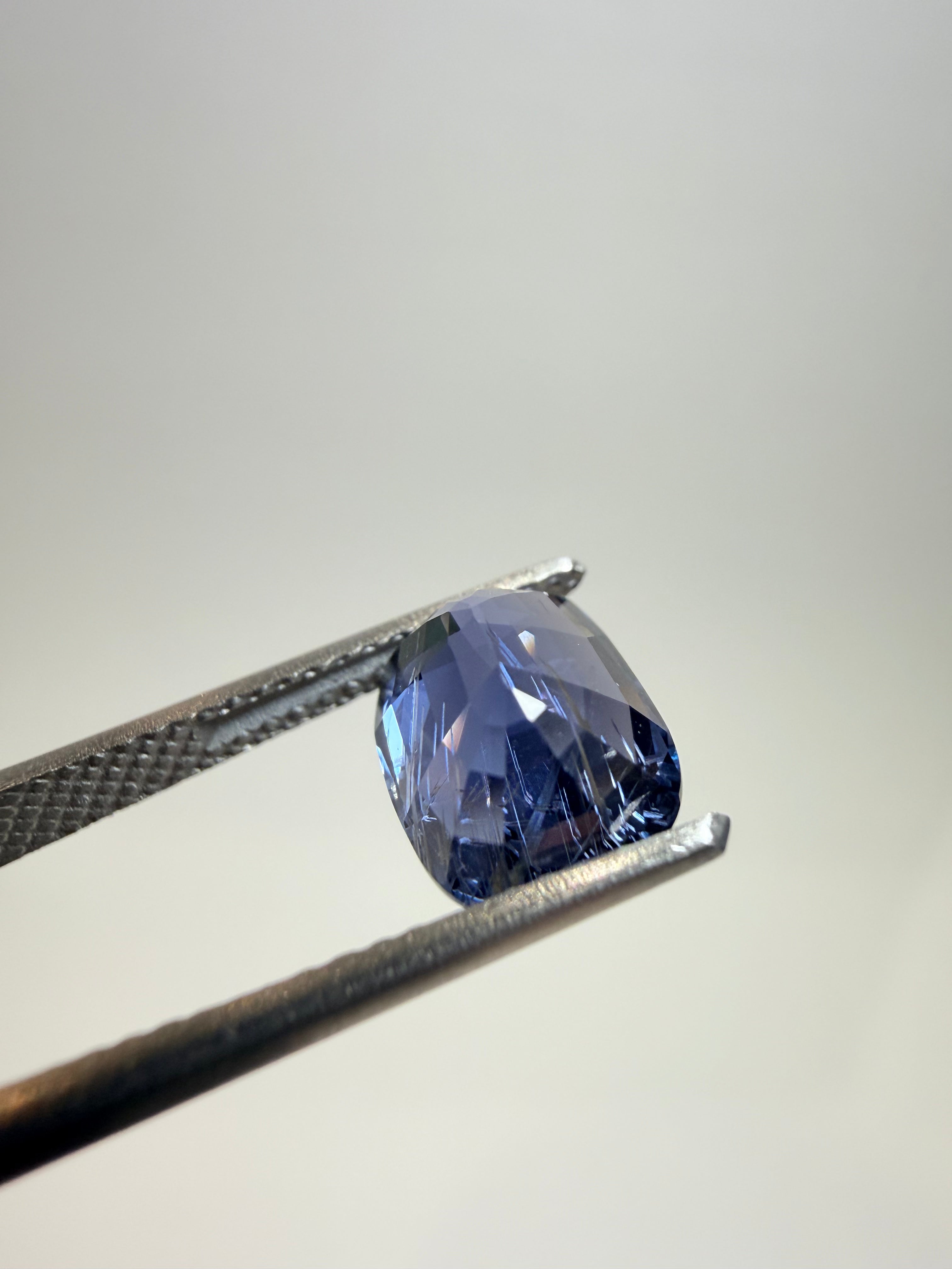 Natural untreated blue spinel, 2.58 ct elongated cushion, Luc Yen Vietnam