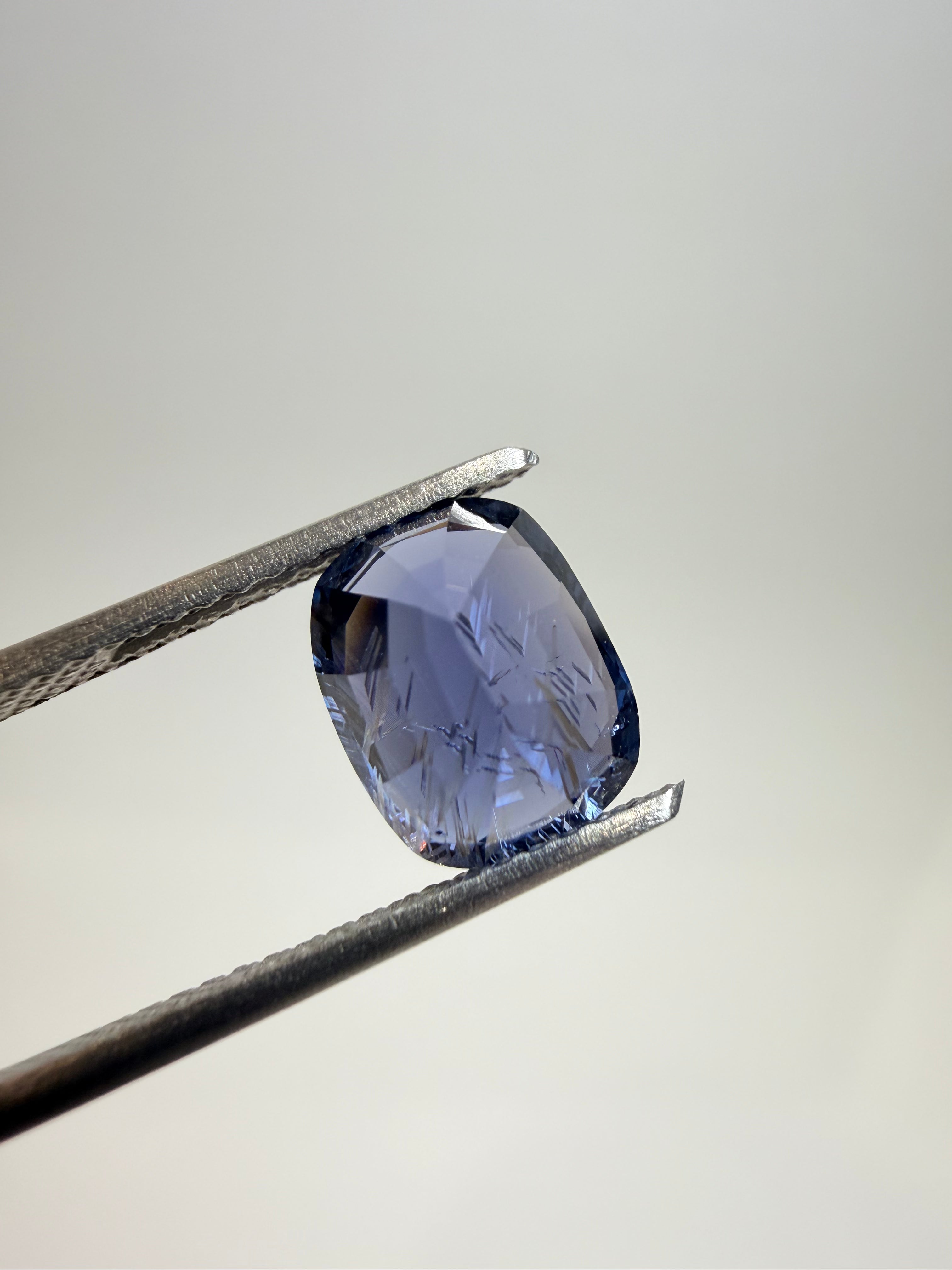 Natural untreated blue spinel, 2.58 ct elongated cushion, Luc Yen Vietnam