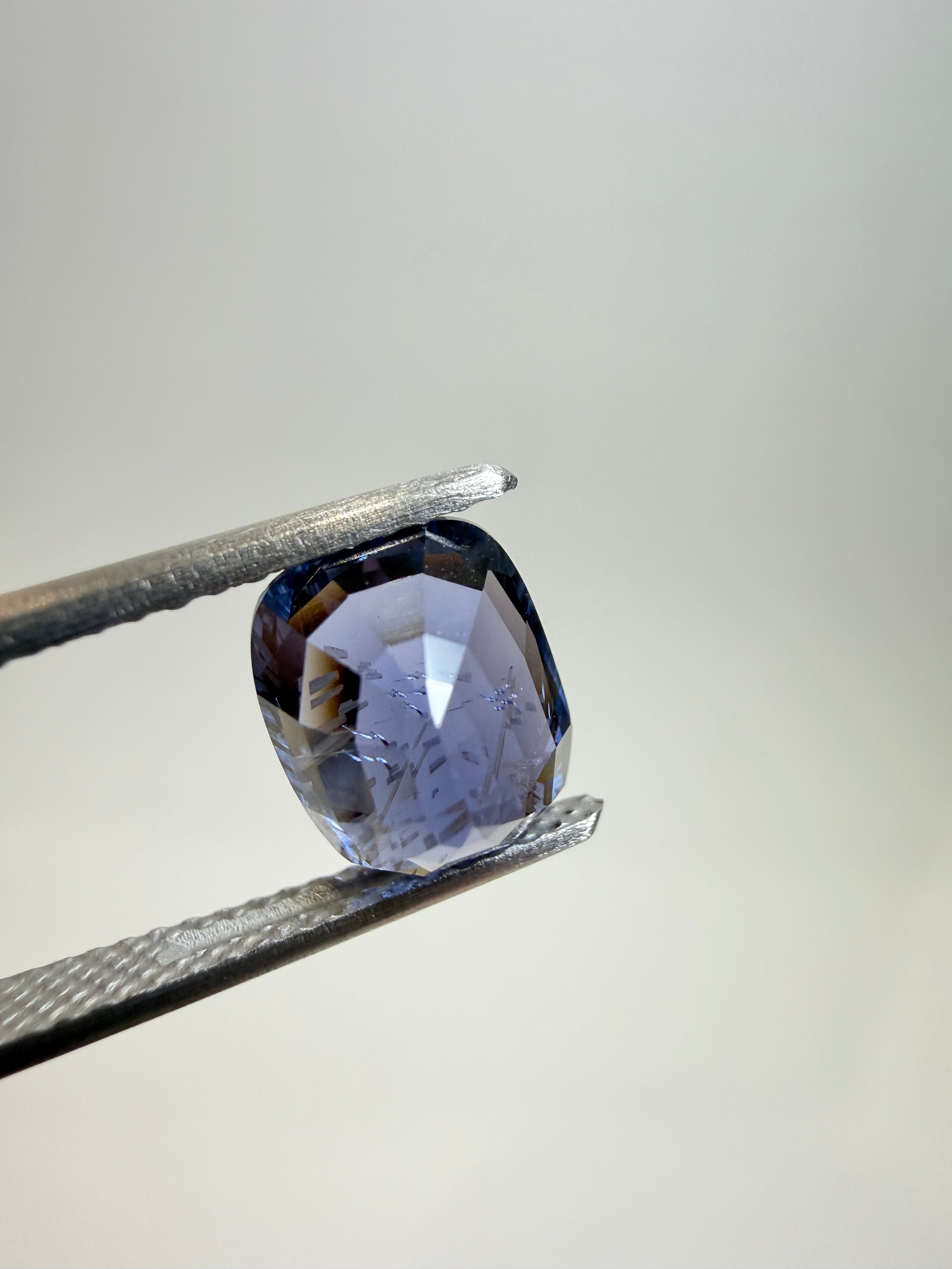 Natural untreated blue spinel, 2.58 ct elongated cushion, Luc Yen Vietnam