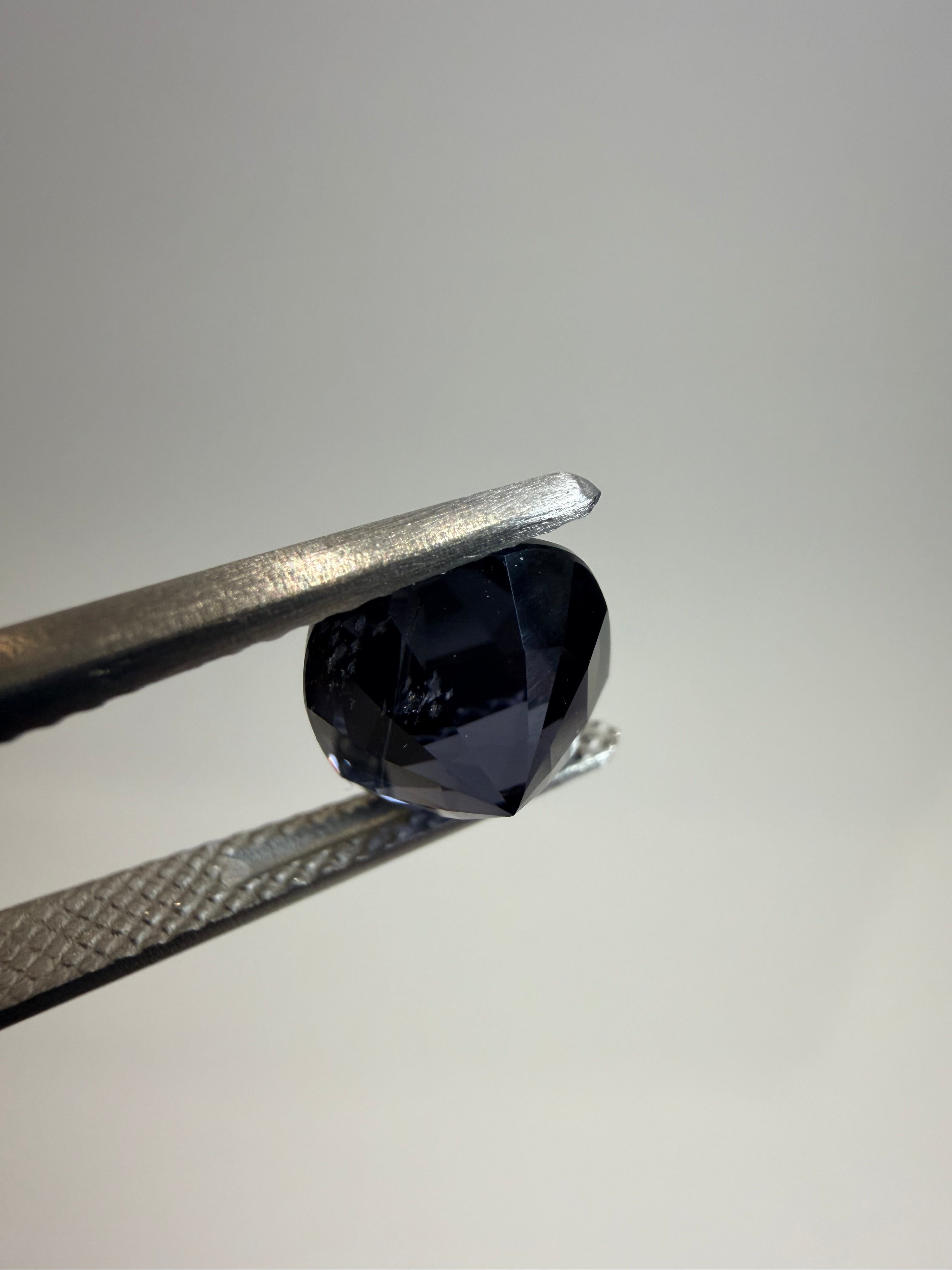 Natural untreated blue spinel, 2.65 ct cushion, Luc Yen Vietnam