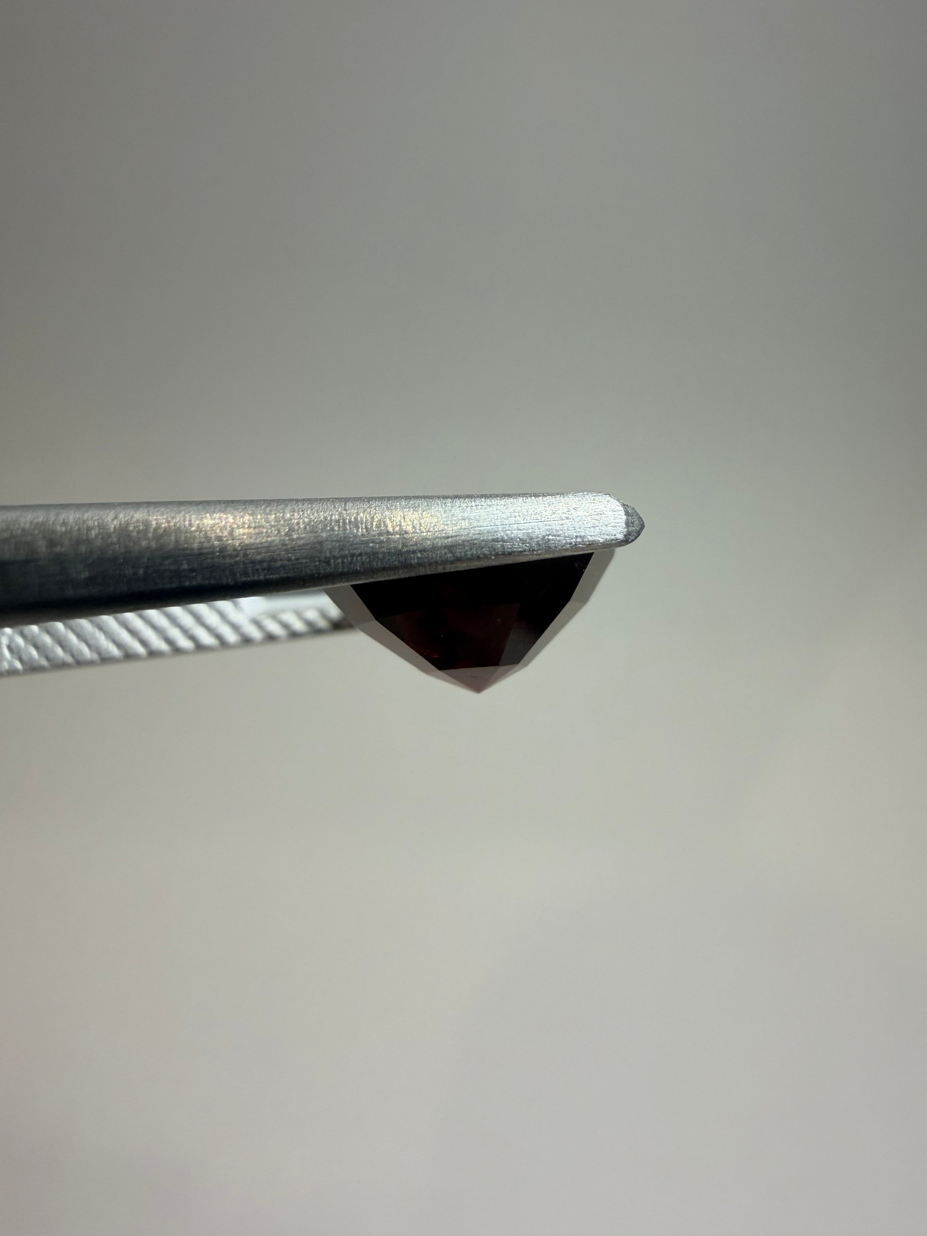 Natural untreated dark-red spinel, 3.89 ct elongated cushion, Luc Yen Vietnam