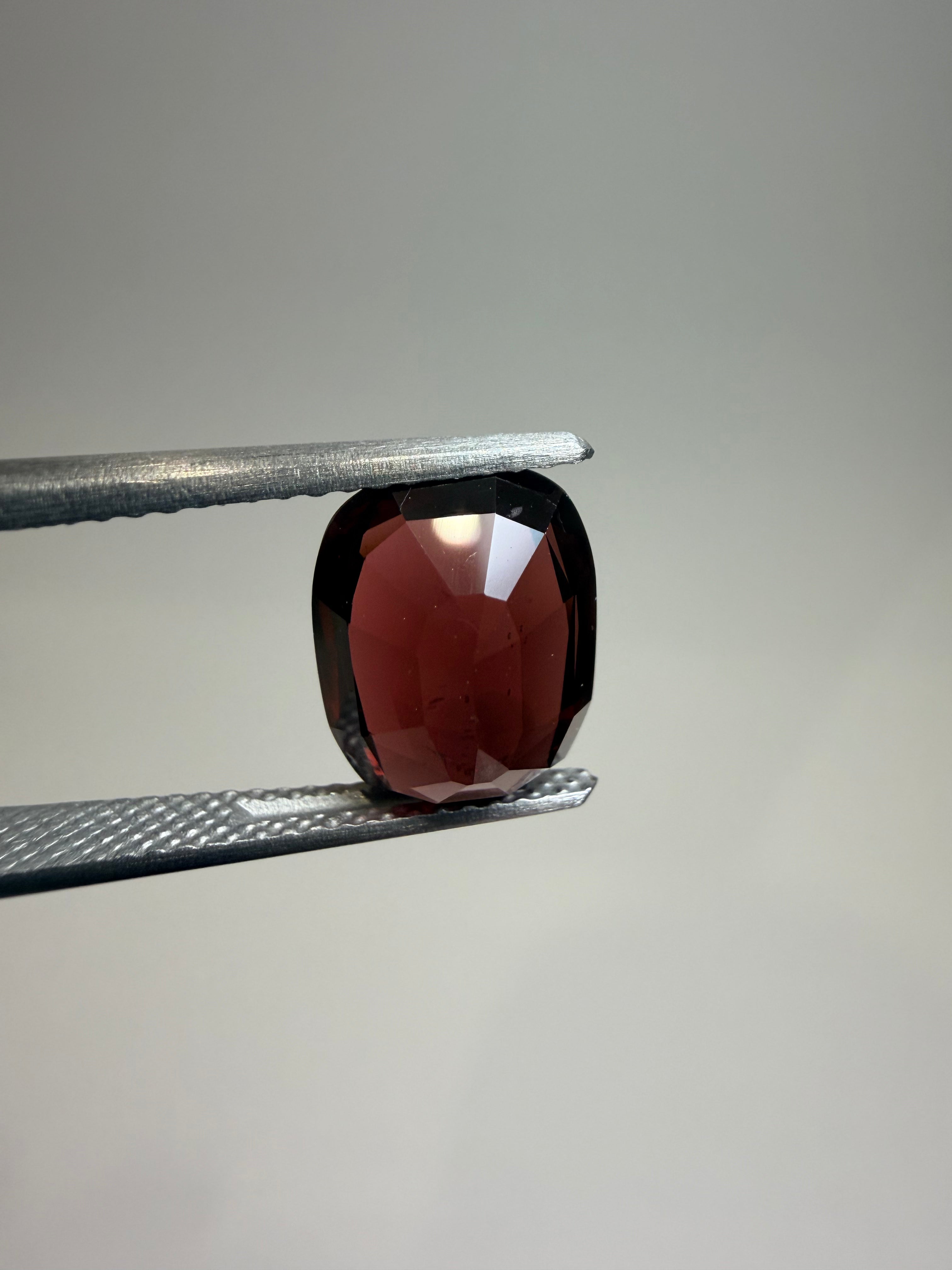 Natural untreated dark-red spinel, 3.89 ct elongated cushion, Luc Yen Vietnam