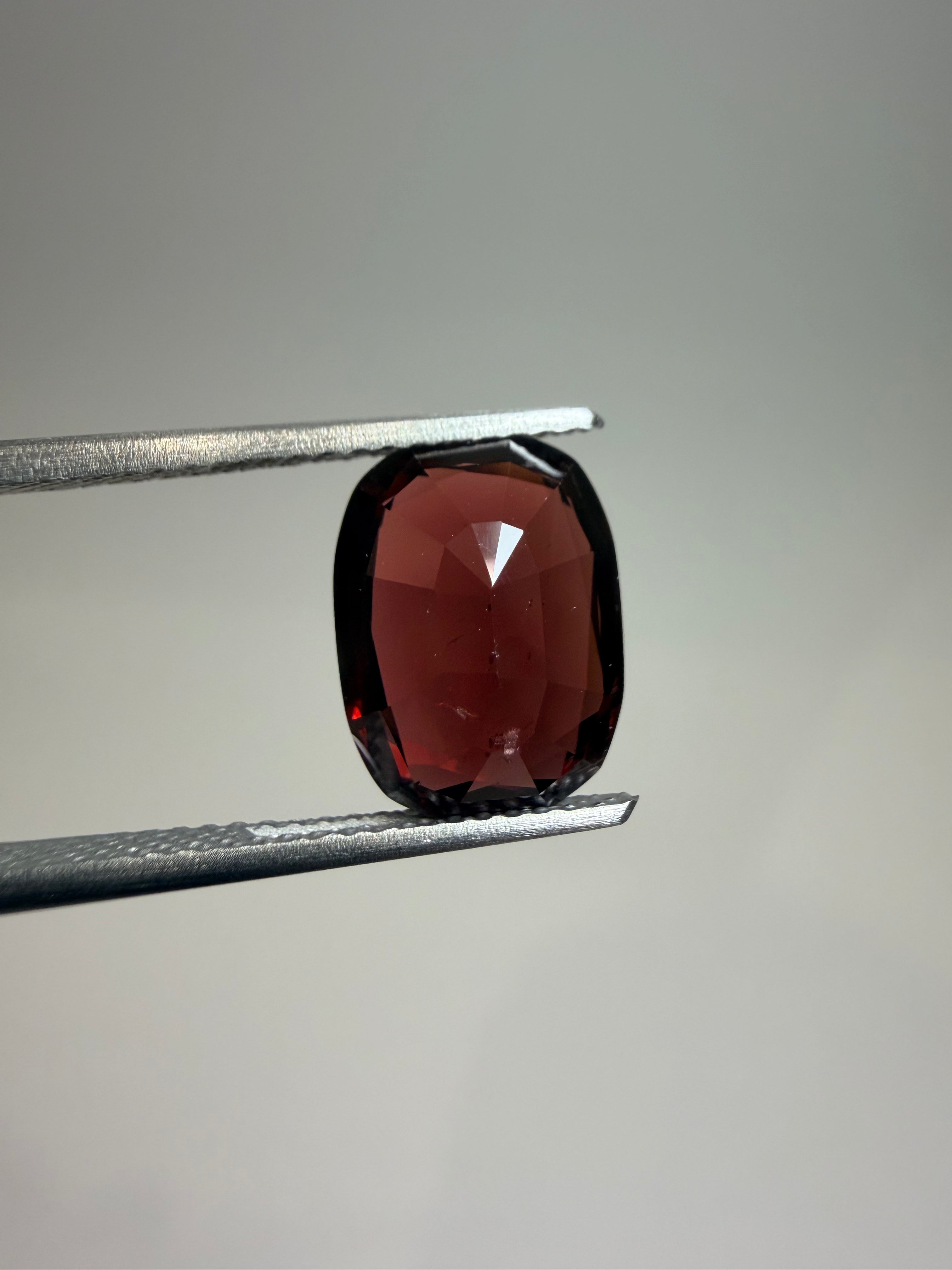 Natural untreated dark-red spinel, 3.89 ct elongated cushion, Luc Yen Vietnam